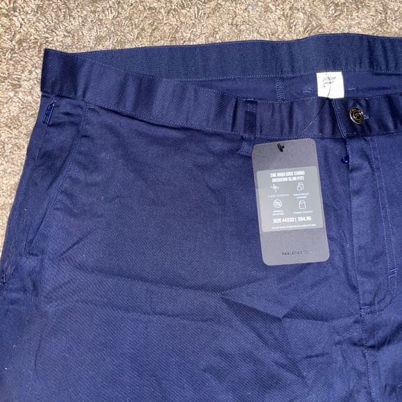 Fabletics The High Side Chino (Modern Slim Fit) 44x32 NWT — Dark Blue - Picture 2 of 5